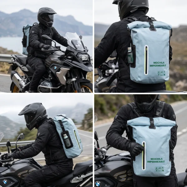 Mochila de accion impermeable